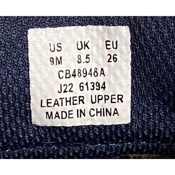 Sperry Top-Sider Kids Boat Shoes Tan Leather 9M Youth Slip-On Hook & Loop - Picture 5 of 6